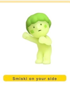 Smiski Green Glow In The Dark Cheer On Your Side